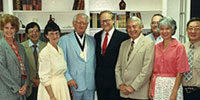 (from left to right: Dr. William Speck, Dr. George Daniels, Dr. Amy Turner Bushnell, Dr. Joseph Nigota, Marian Green, Dr. Taber Green, USA President Dr. Frederick P. Whiddon, Dr. Howard Mahan, Dr. W. Robert Houston, Dr. Betty Brandon, Dr. Chen-kuan Chuang, and Dr. Leonard Macaluso) (from left to right: Dr. William Speck, Dr. George Daniels, Dr. Amy Turner Bushnell, Dr. Joseph Nigota, Marian Green, Dr. Taber Green, USA President Dr. Frederick P. Whiddon, Dr. Howard Mahan, Dr. W. Robert Houston, Dr. Betty Brandon, Dr. Chen-kuan Chuang, and Dr. Leonard Macaluso)