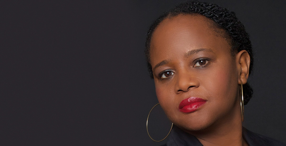 Author Edwidge Danticat discussed her writing on Thursday, Jan. 30 in the Student Center Ballroom. She also lead a creative writing class during her visit. data-lightbox='featured'