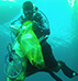 Man scuba diving