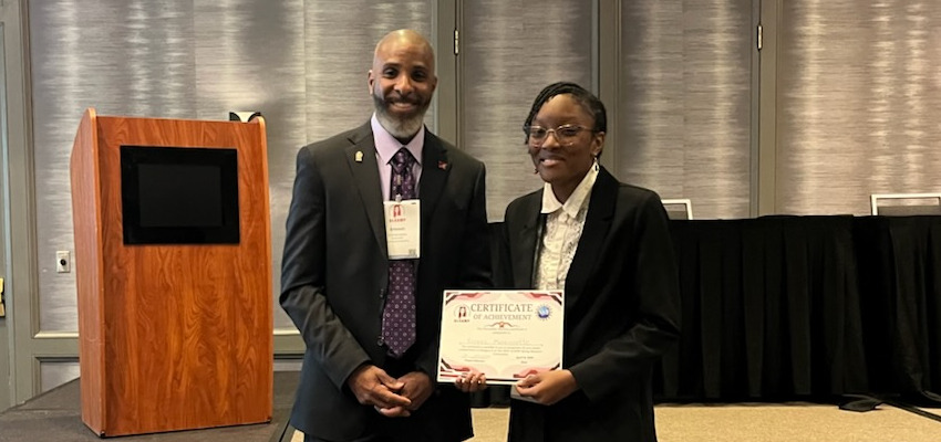 Fennec Morrissette Earns Honorable Mention at ALSAMP Conference