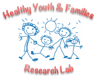 Healthy Youth & Families REsearch Lab with image of stick figure family.