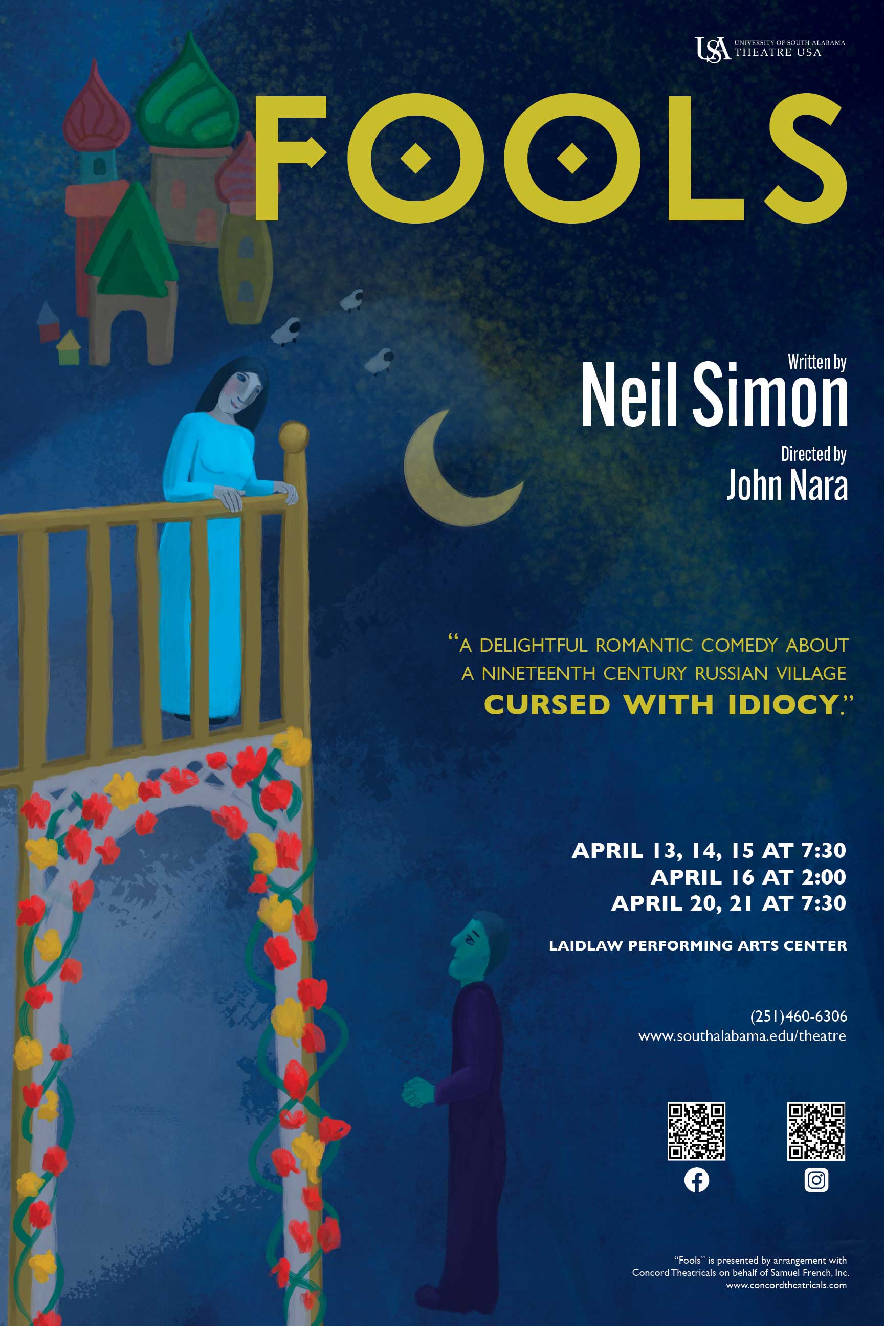 Fools April 13, 14, 15, 16, 20, 21