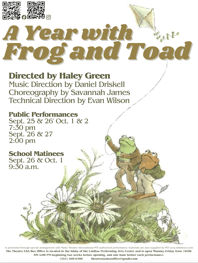 poster for a year with frog and toad