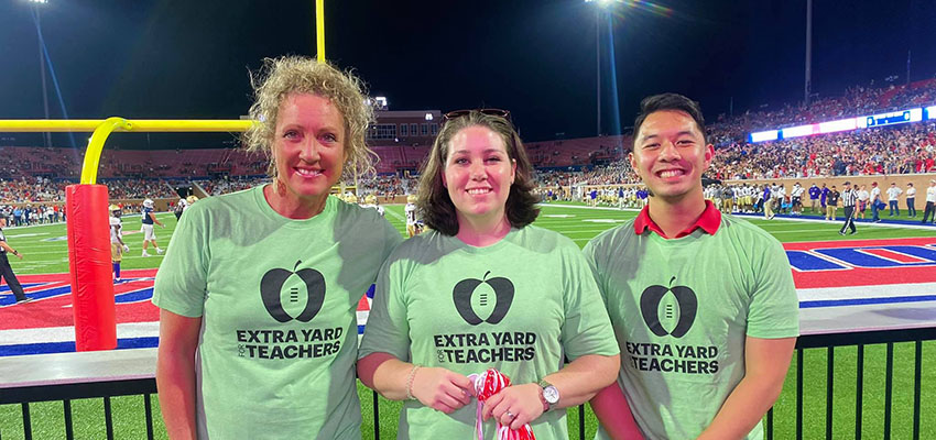 Extra Yard for Teachers September 18 7 pm Hancock Whitney Stadium