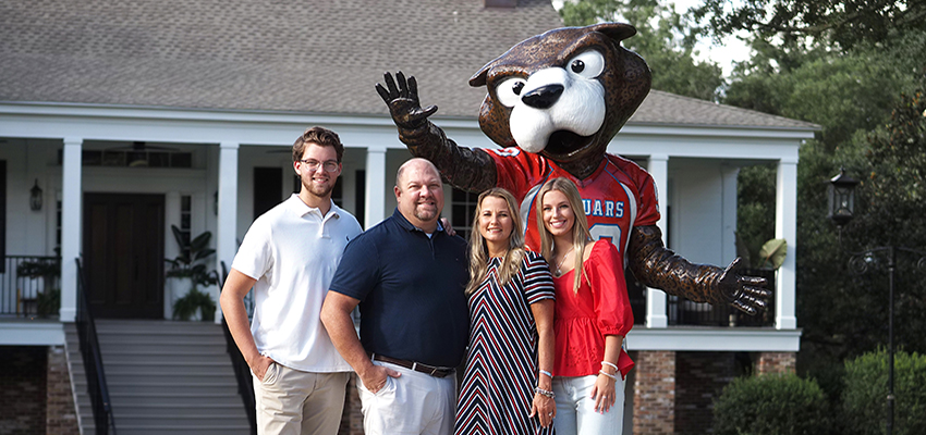 Dr. Andi Kent is pictured with her husband, Derek, and their two children, Andrew and Mary Elizabeth. Andrew is a current student at South majoring in exercise science.