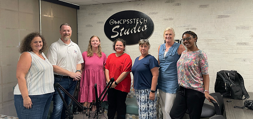 Teachers from five local K-12 public schools recently participated in a podcast training workshop developed by Dr. Joe Gaston.