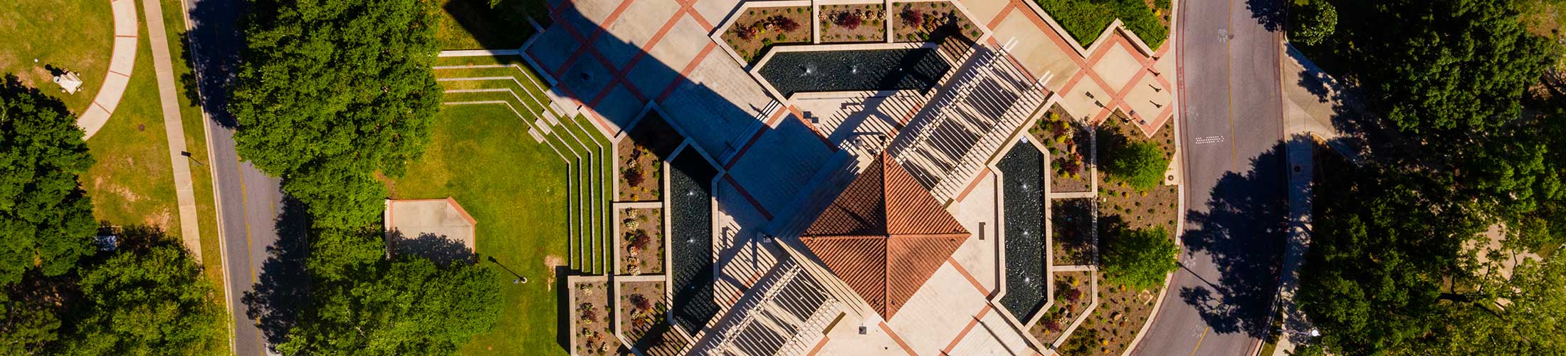 Aerial view of Moulton tower.