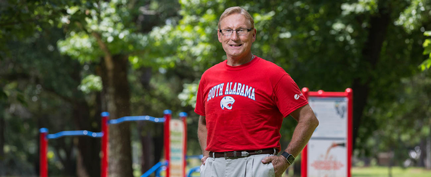 Fred Kelley at the South outdoor trail