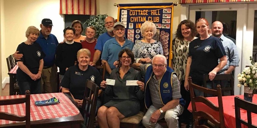 The Cottage Hill Civitan Club has been an active supporter of PASSAGE USA for more than three years. The club recently donated $1,000 to the PASSAGE USA Gaillard-Neville Reynolds Scholarship fund. data-lightbox='featured'