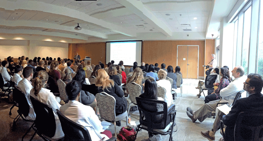 Strada Patient Care Center Conference Room, location for monthly Pediatric Grand Rounds.