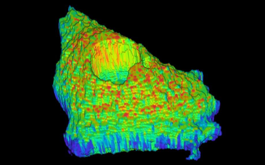 Spectral imaging of FRET-based sensors reveals sustained cAMP gradients in three spatial dimensions