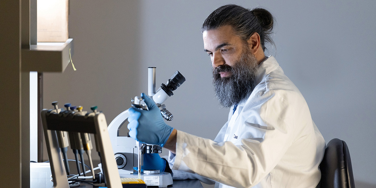 Timothy Casselli, Ph.D., an assistant professor of microbiology and immunology at the Whiddon College of Medicine, was invited to present his research at the 2026 Gordon Research Conference on the Biology of Spirochetes.