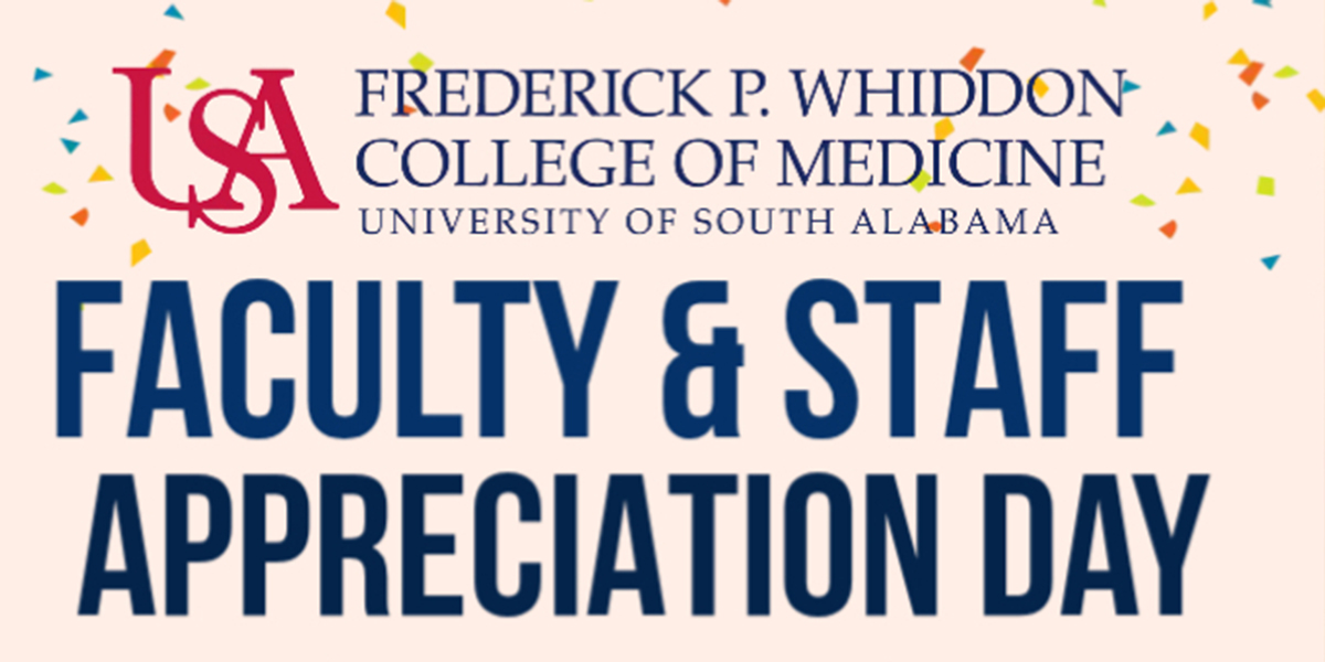 The Whiddon College of Medicine will host its annual Faculty and Staff Appreciation Day on Thursday, May 14.