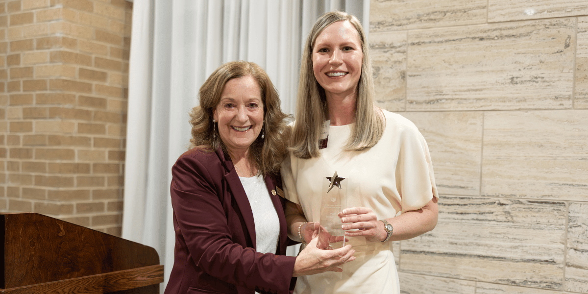 Hermance receives Rising Star Award from alma mater