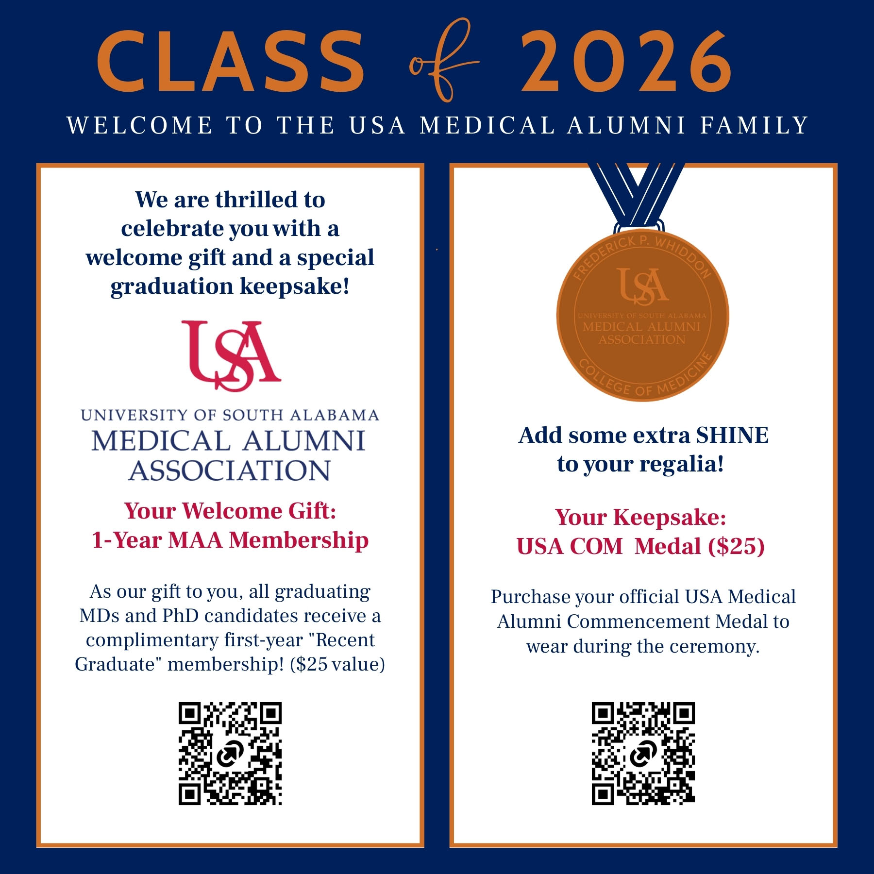 USA Medical Alumni Association welcomes Class of 2026