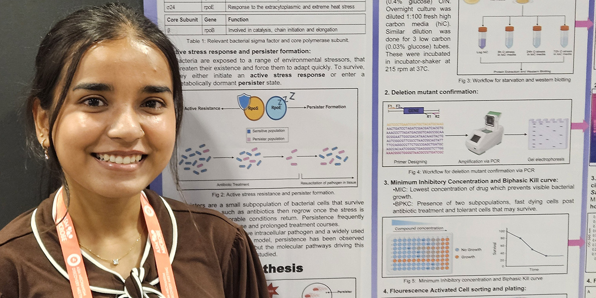 Ph.D. candidate presents research at international microbiology conference
