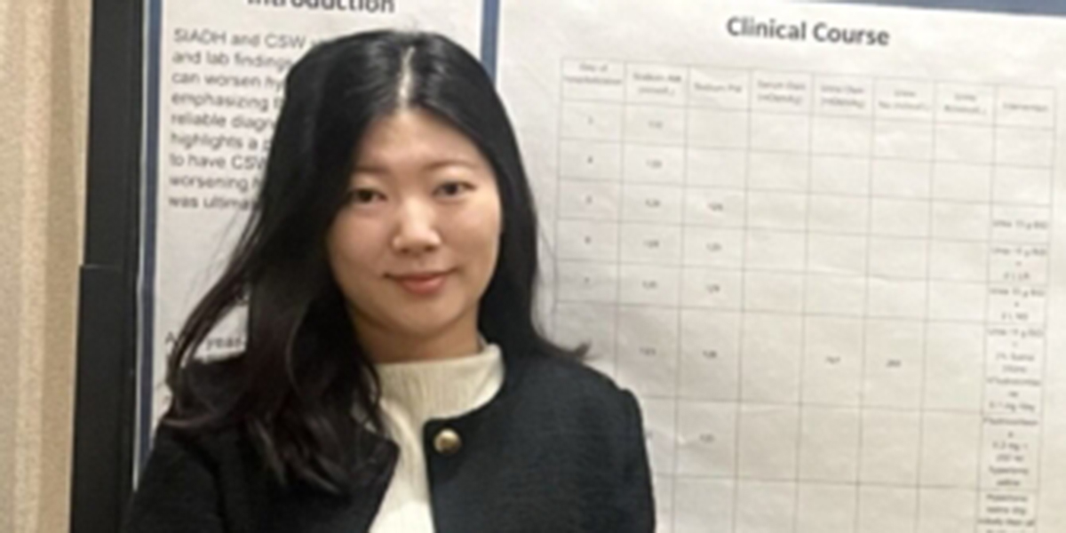 Internal medicine resident presents research at national conference