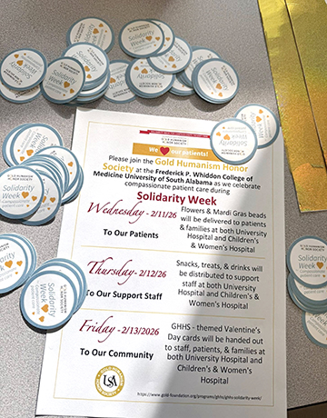 Solidarity Week schedule