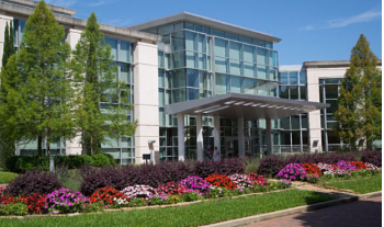 The front of the Mitchell Cancer Institute building