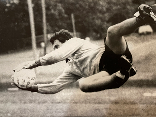 Katirna's dad as a student at South playing sports on campus.