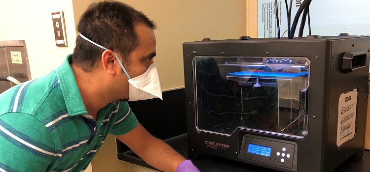 The University of South Alabama, College of Engineering has been printing 3D relief straps for healthcare professionals to use with their protective face masks during amid COVID-19.