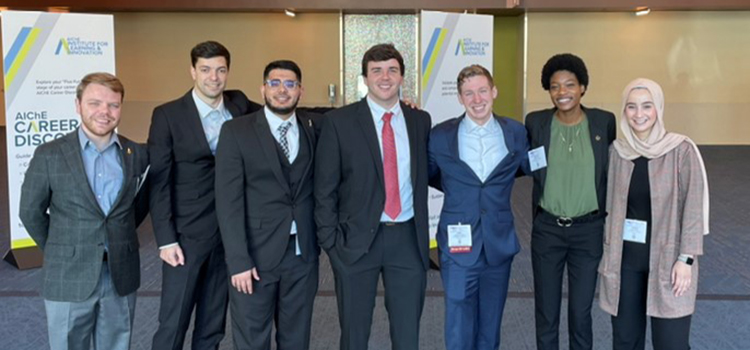 Members of The University of South Alabama AICHE at National Conference.