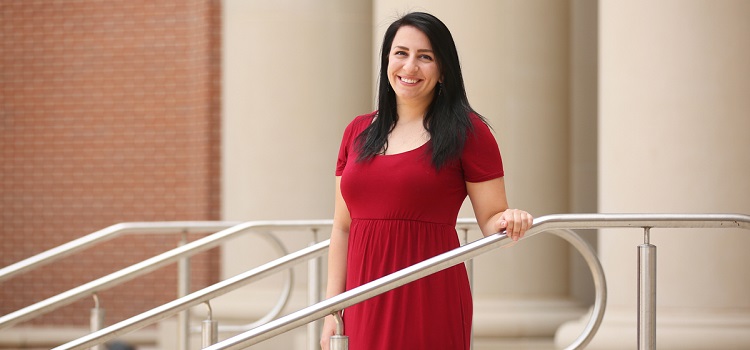 Darcey D'Amato earned a master's degree in psychology, then decided to shift gears, start over and follow an interest in space exploration.
Science classes at the University of South Alabama led her to chemical engineering, then mechanical engineering. She became a Summer Undergraduate Research Fellow. She wound up leading a team of students working on a cube satellite in the JAGSAT program.