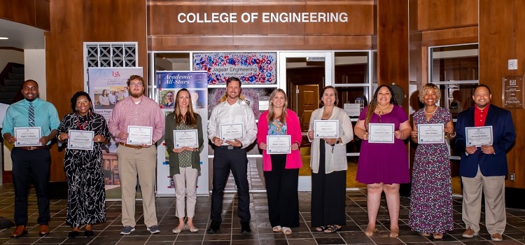 Twelve middle school and high school teachers from Mobile and Baldwin counties participated in 2022 Research Experience for Teachers (RET) program. This year's program was to work with and provide research experience for selected teachers who were the second cohort of a three-year project sponsored by the National Science Foundation (NSF).