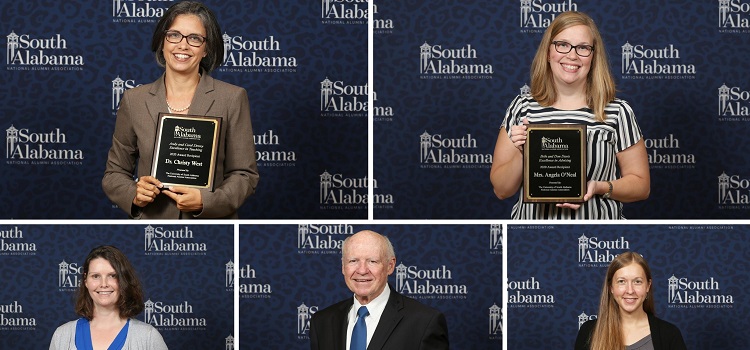 USA National Alumni Association Recognizes Outstanding Faculty, Young Alumnus