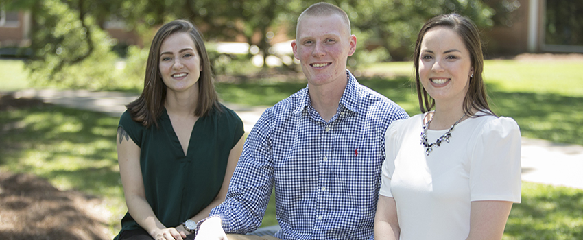 The Mitchell College of Business is proud to congratulate May 2018 graduates Rebecca Briggs, Kelly Cruthirds, and Jared McClish.