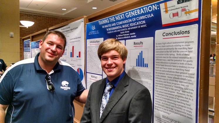 Destin Hinkel and his mentor, Dr. Will Petersen