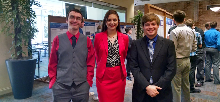 Music Undergraduate Research Students: Peter Kohrman, Elizabeth Bemis, and Destin Hinkel