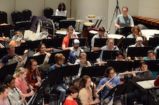 USA Symphony Band pictured in rehearsal.