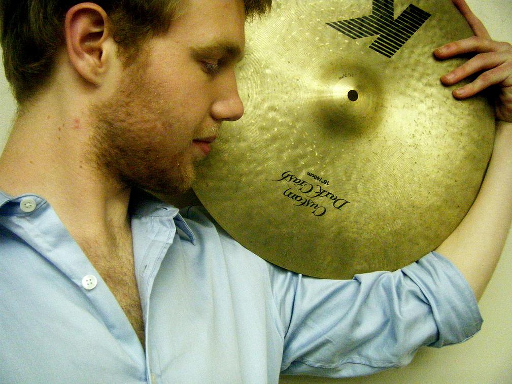 Scott O'Toole with cymbal data-lightbox='featured'