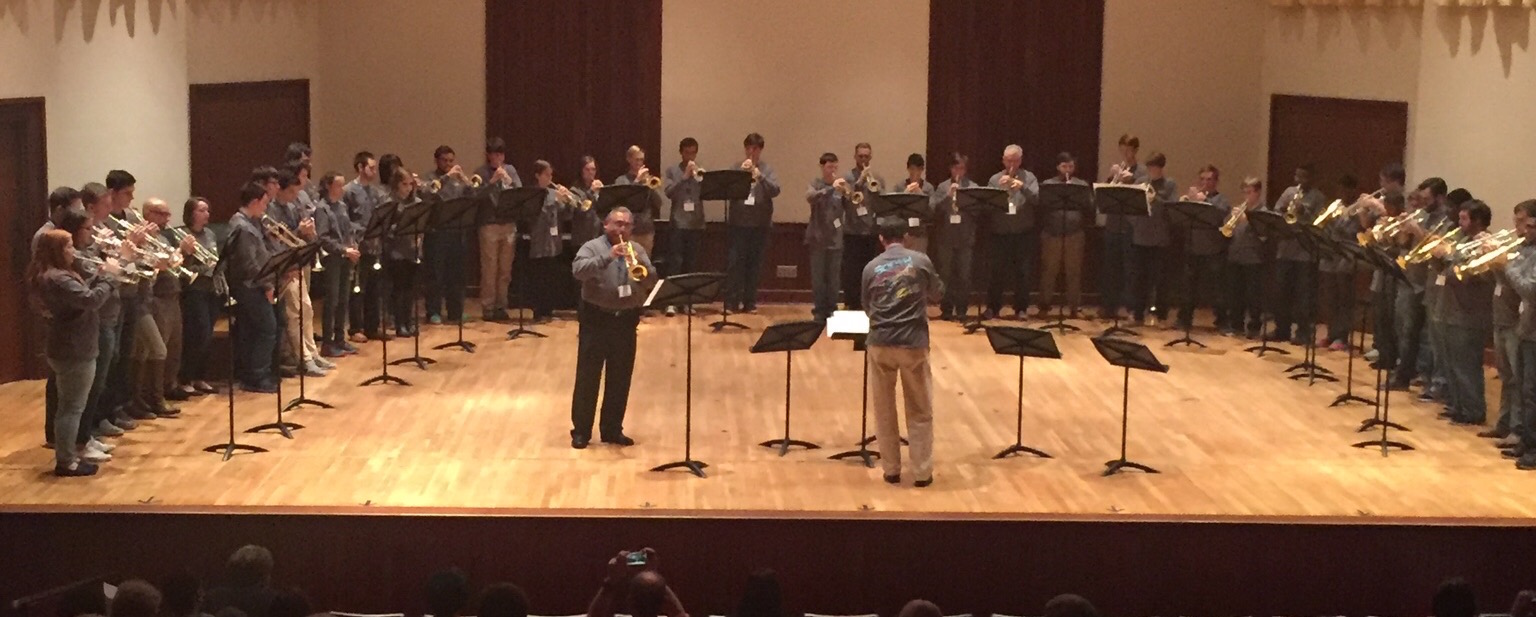 USA Brass Ensemble performing on stage