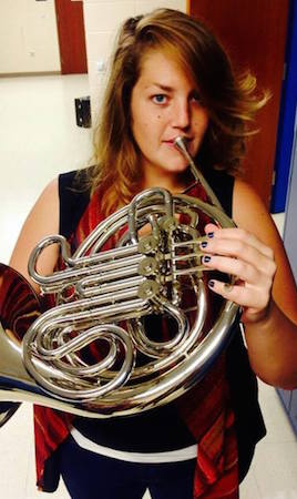 Morgan Wilkins her French horn