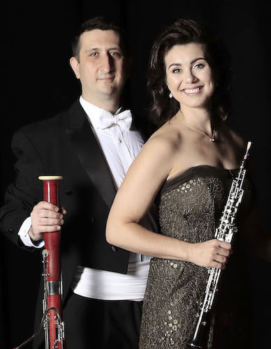 Pictured are oboist Jaren Atherholt and bassoonist Benjamin Atherholt. data-lightbox='featured'