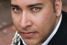 Pictured is guest faculty clarinetist Victor Chavez.