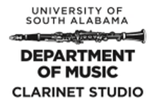 Pictured is the clarinet studio recital poster for December 3, 2018 at 7:30 p.m.