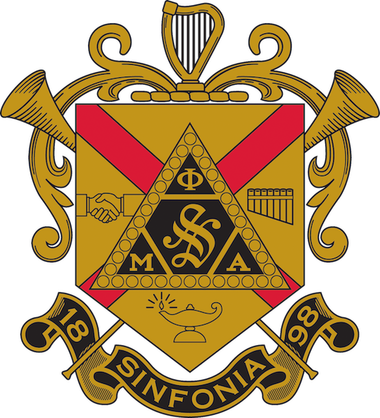 The coat of arms for Phi Mu Alpha is pictured. data-lightbox='featured'