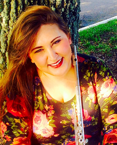 outdoor photo of Bayleigh Cook with flute