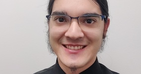Pictured is graduate tubist Javier Fernandez.