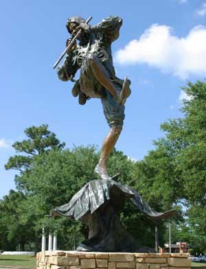 Pictured is the Laidlaw flute statue. data-lightbox='featured'