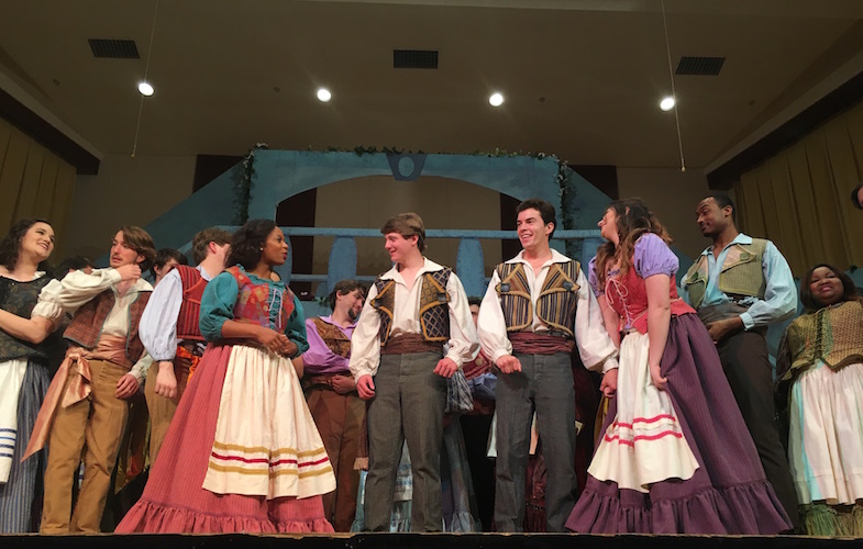 USA Opera Theatre on stage in their Spring 2018 performance of The Gondoliers.