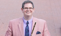 Pictured is guest flutist Dr. Timothy Hagen.