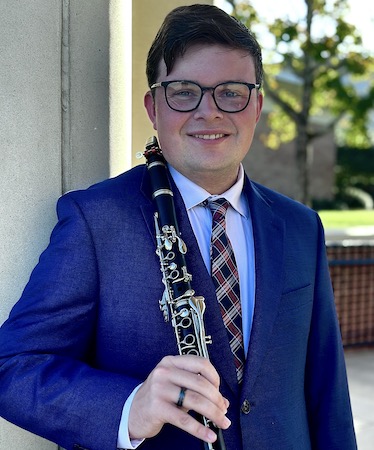 Pictured is senior clarinetist Reese Liggett. data-lightbox='featured'