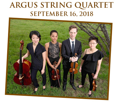 Pictured is the Argus String Quartet