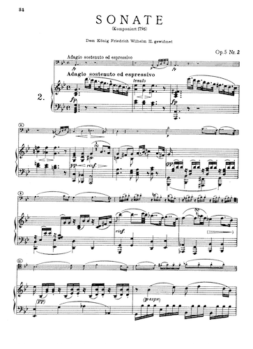 sheet music on Sonato