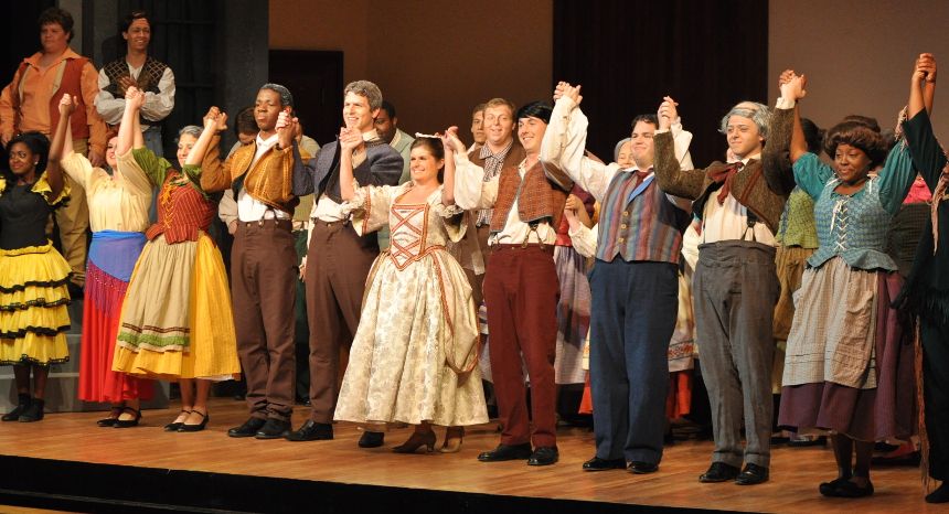 players on stage following Scenes from Opera and Musical Theatre