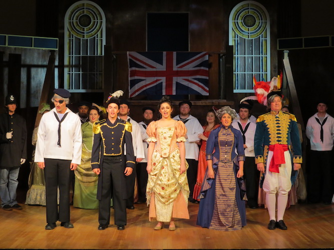 USA Opera Theatre players in costume on stage